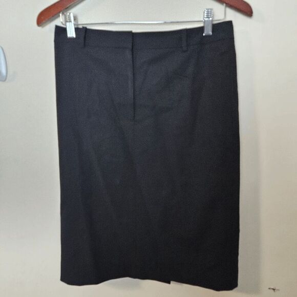 Brooks Brothers Straight Midi Skirt Women's Black Size 10 - Picture 1 of 3